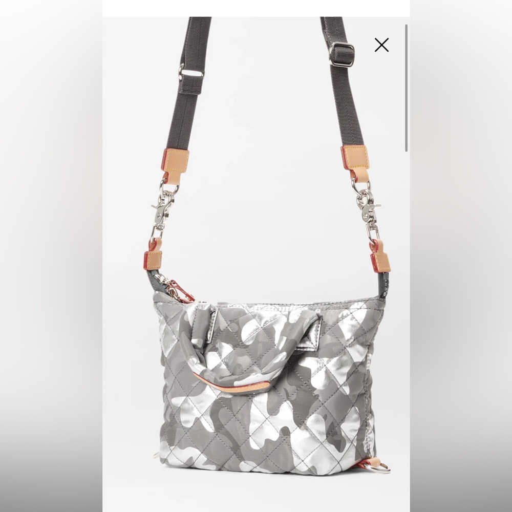 MZ Wallace Metallic micro Sutton in silver camo